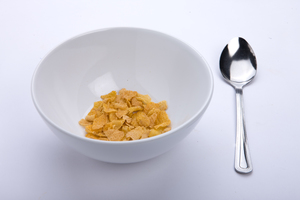Cereal, flake, bowl F, leftovers