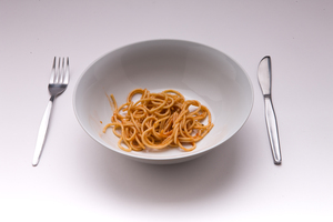 Pasta, in sauce, spaghetti, bowl