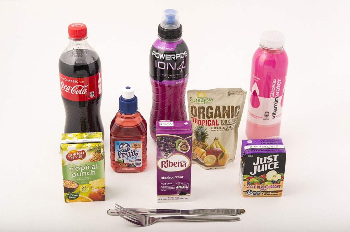 Australian Drinks (juice, cola, Powerade)