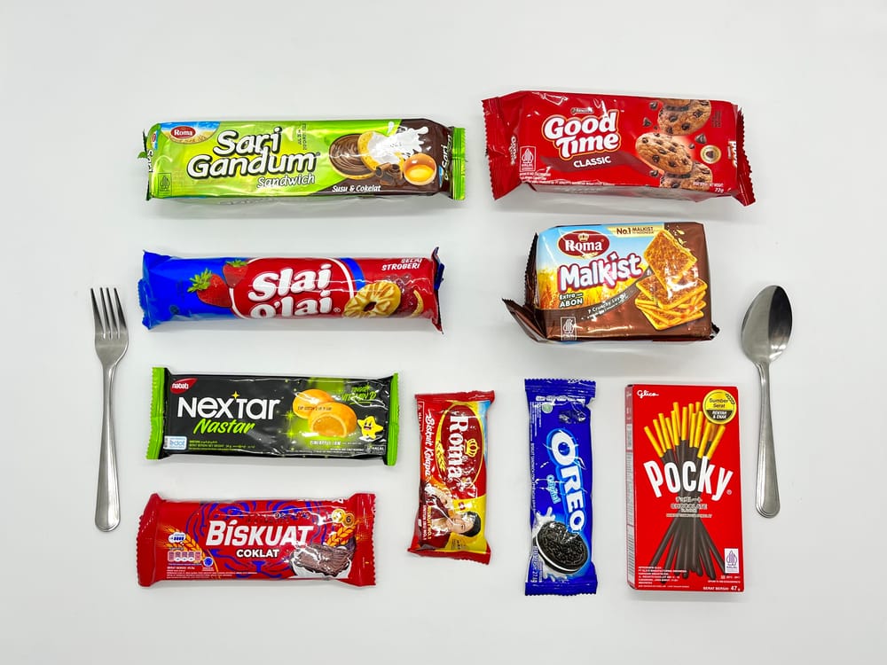 All types of biscuits
